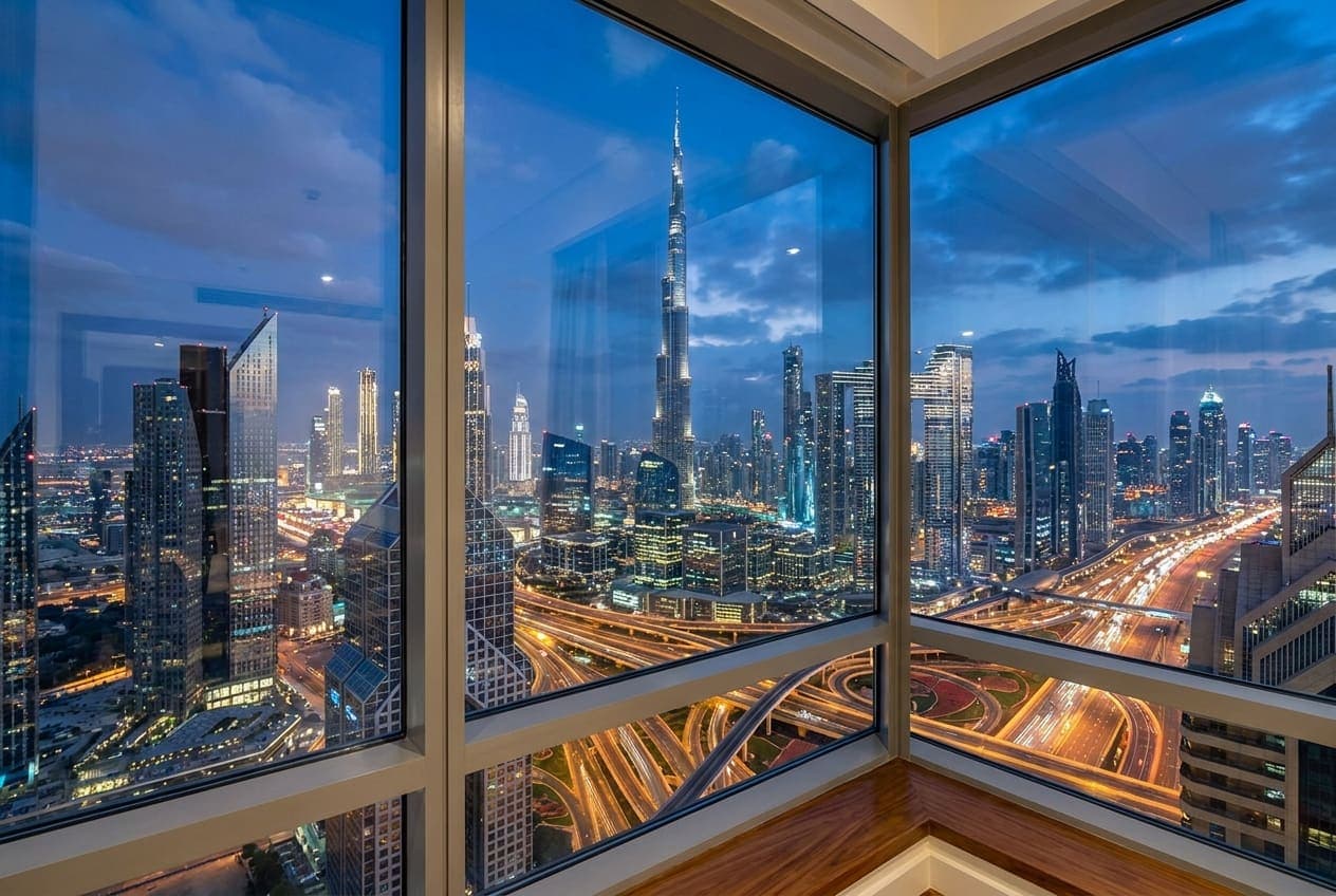 Downtown studio with Burj Khalifa view photo 3