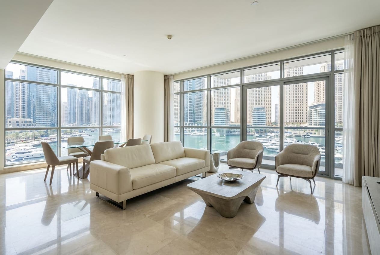 High-floor 1-bedroom in Dubai Marina
